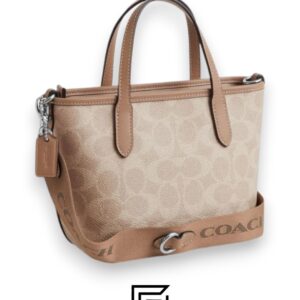 Bags,Leather,Women City Mini Tote Bag In Signature Canvas CW032 Coach