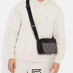 Bags,Leather,Men,Women Graham Crossbody Bag With Coach Monogram Print CF484 Coach