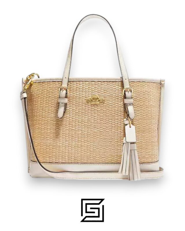 Coach- Mollie Tote 25 In Straw Gold/Chalk Multi CH210