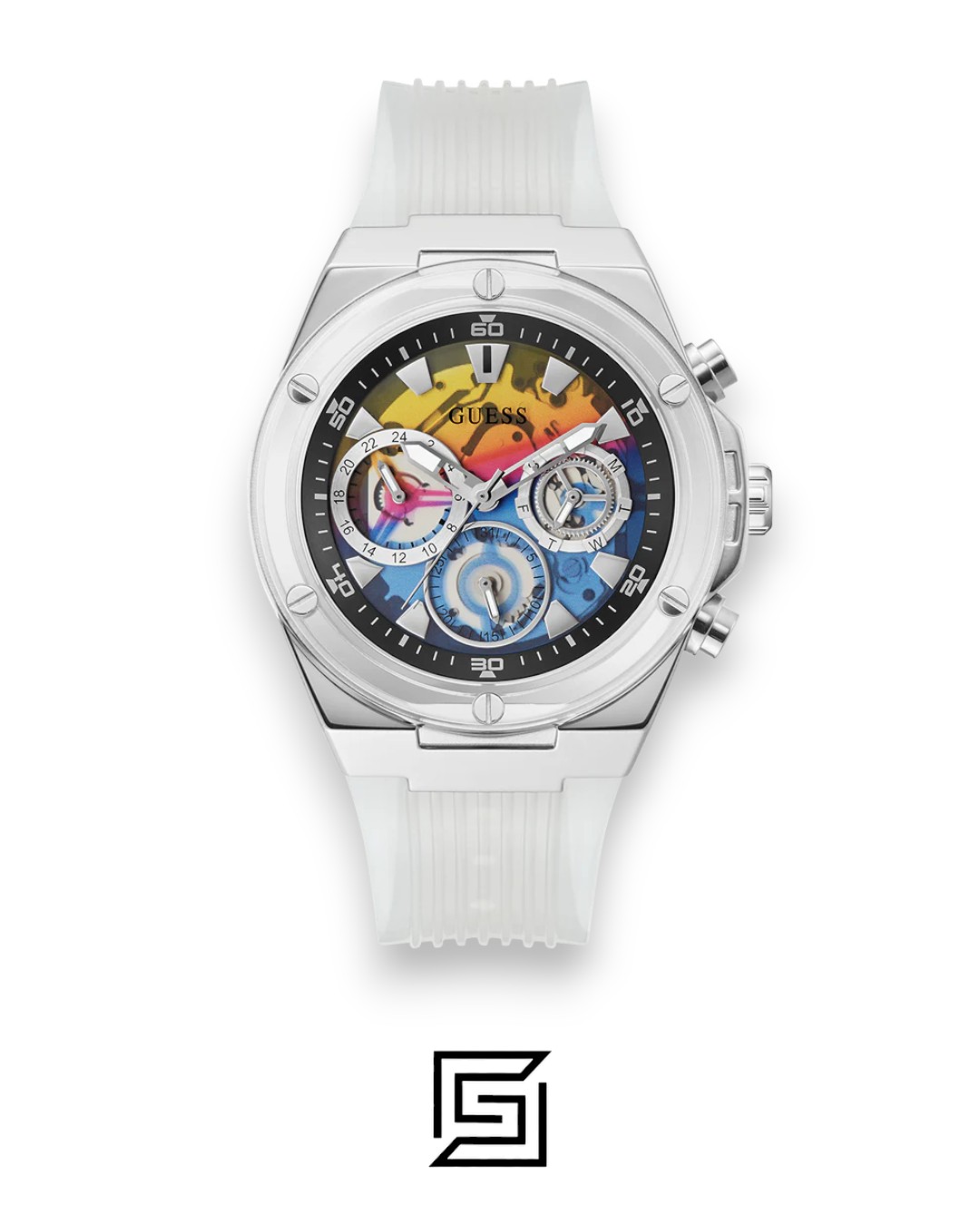 GUESS MEN TRANSPARENT TONE Analog Watch -GW0425G4 - Image 1