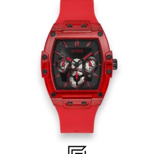 GUESS MEN RED Tone Analog Band Color RED WATCH GW0203G5 - Image 1