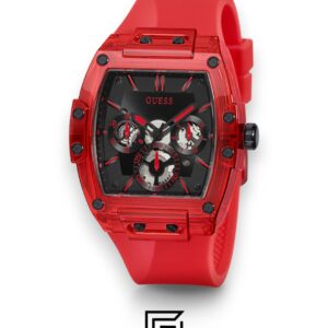 GUESS MEN RED Tone Analog Band Color RED WATCH GW0203G5 - Image 2