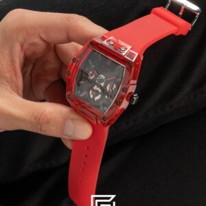 GUESS MEN RED Tone Analog Band Color RED WATCH GW0203G5 - Image 8