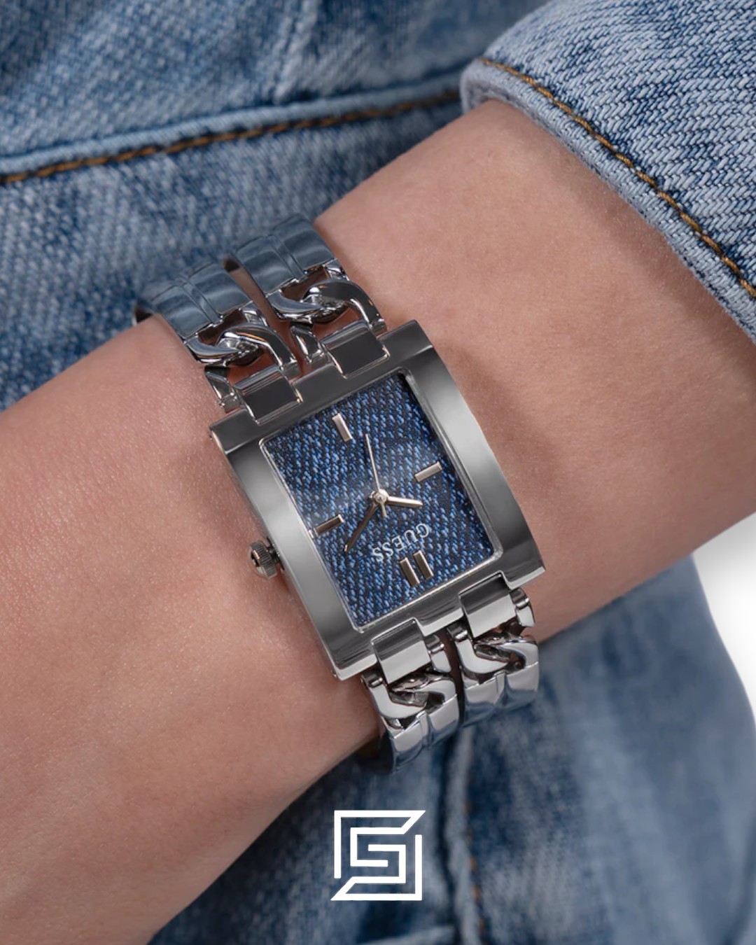 GUESS Ladies SILVER Tone Analog GW0807L1 - Image 6