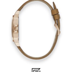GUESS Ladies ROSE GOLD Tone Analog BAND Leather BROWN Watch GW0309L3 - Image 2