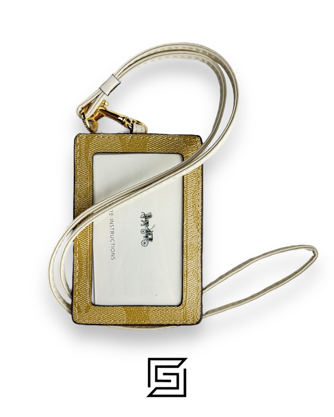 Id Lanyard In Signaure Canvas CZ285 KHAKI - Image 2
