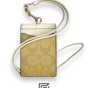 Id Lanyard In Signaure Canvas CZ285 KHAKI - Image 1