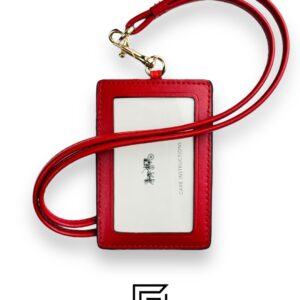 ⁦Id Lanyard In Signature Canvas With Cherry Print⁩ - الصورة ⁦3⁩