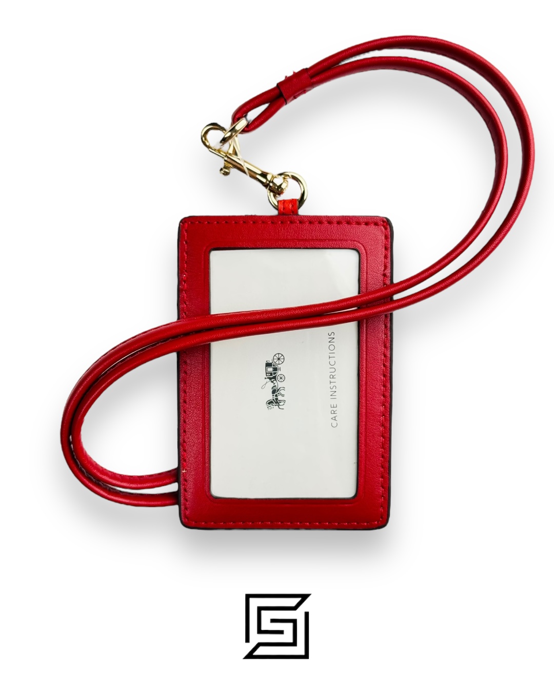 ⁦Id Lanyard In Signature Canvas With Cherry Print⁩ - الصورة ⁦3⁩