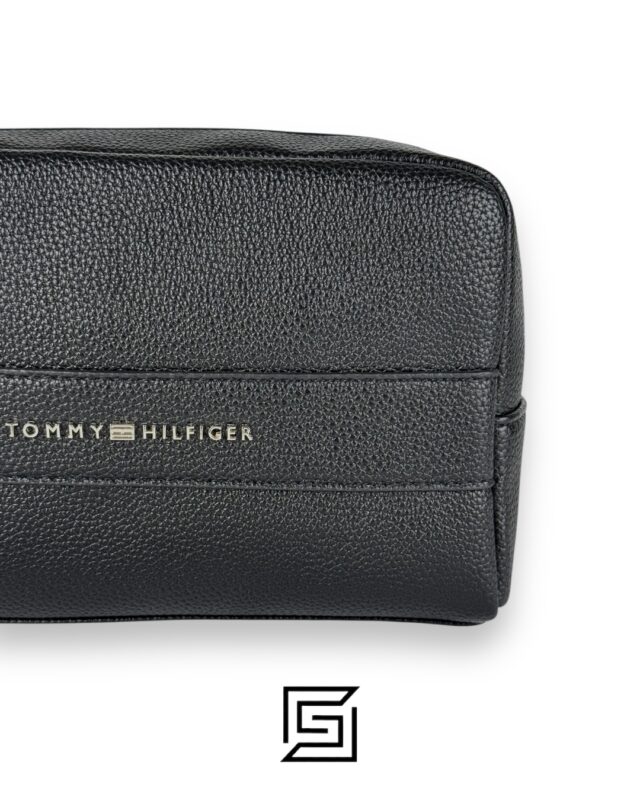 Tommy Handbag BOX Tommy METAL LOGO on middle/BLACK
