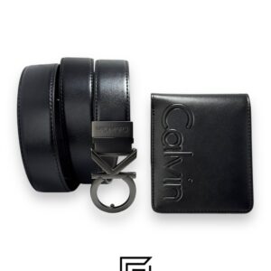 ⁦CK SET BELT AND WALLET CK LOGO MODEL 8⁩ - الصورة ⁦1⁩