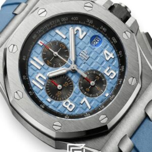 ⁦AP Royal Oak Offshore Chronograph Sky Blue Numbers Dial 42mm⁩ - الصورة ⁦2⁩