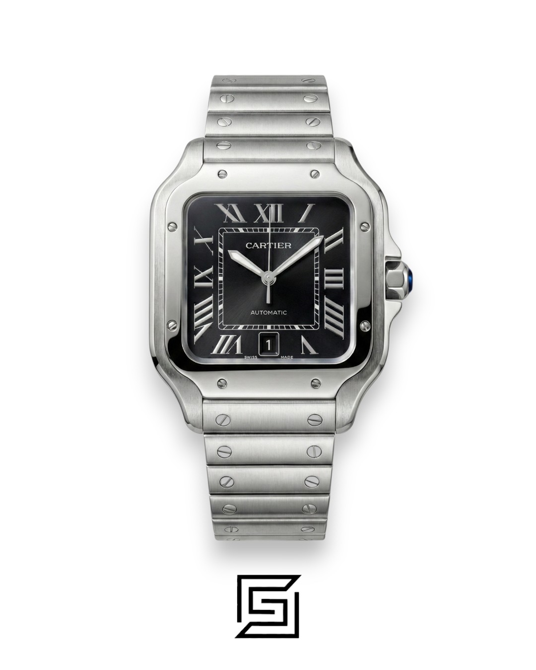Cartier Santos Black Steel
