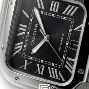 Cartier Santos 3241983 Automatic Black Roman Dial Stainless Steel - 47mm - Image 2