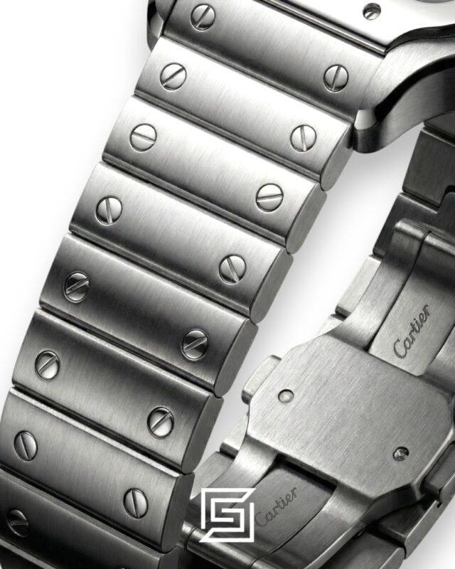 Cartier Santos 3241983 Automatic Black Roman Dial Stainless Steel - 47mm
