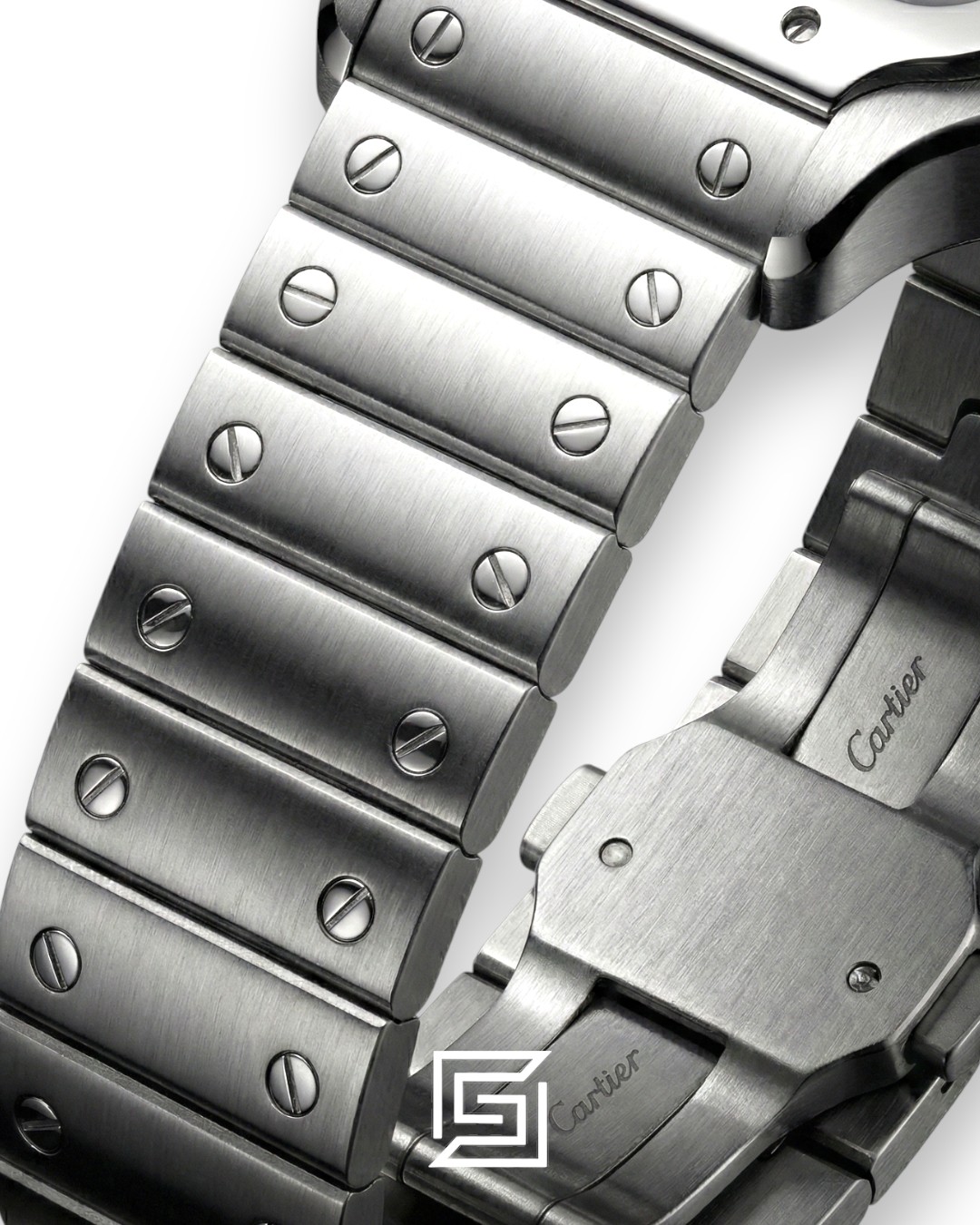 Cartier Santos 3241983 Automatic Black Roman Dial Stainless Steel - 47mm - Image 3