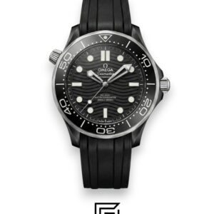 Omega Seamaster Diver Black Ceramic Rubber Strap