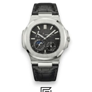 Patek Philippe Grand Complication – Black Dial – Black Leather Strap – Japanese Automatic - Image 1