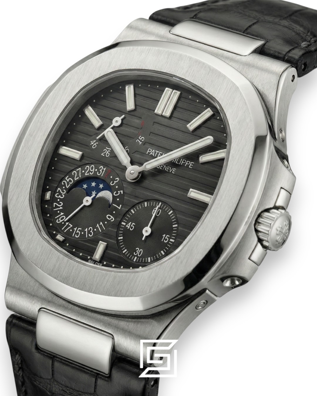 Patek Philippe Grand Complication – Black Dial – Black Leather Strap – Japanese Automatic - Image 2