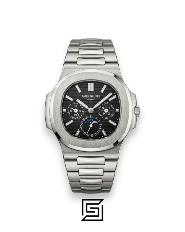 Patek Philippe Nautilus Perpetual Calendar – Black Dial – Japanese Automatic Chronograph – Stainless Steel Bracelet