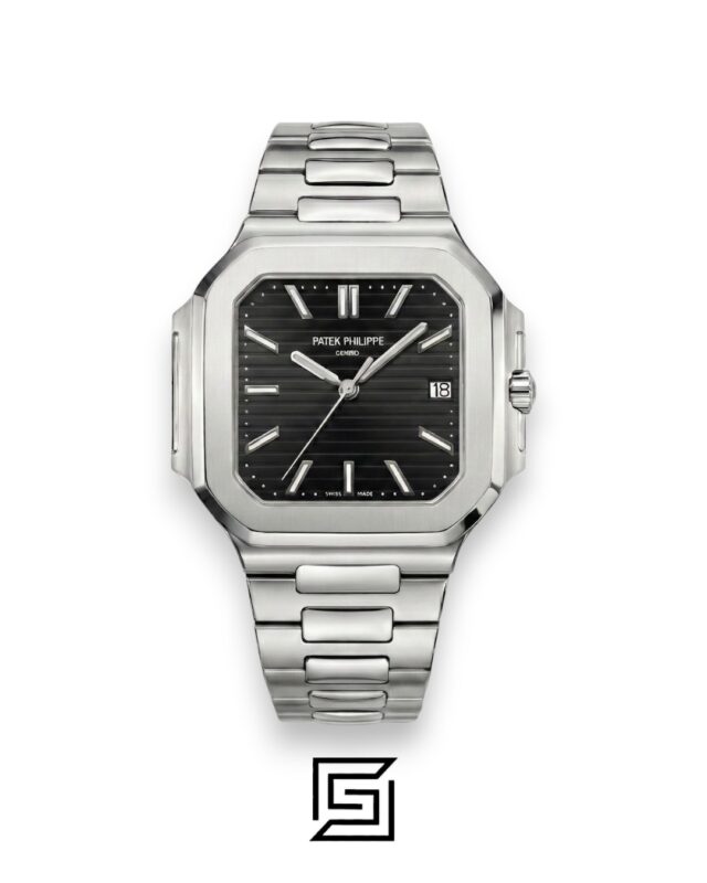 Patek Philippe Cubitus – Japanese Automatic – Black Dial – Stainless Steel Bracelet