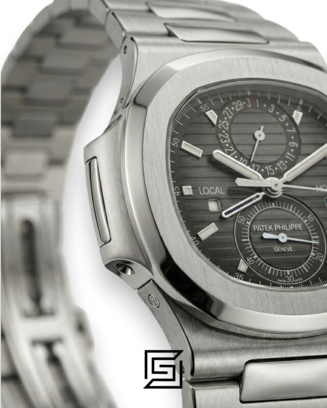 Patek Philippe Nautilus Travel Time – Grey Dial – Japanese Automatic Chronograph – Stainless Steel Bracelet