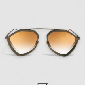 Vysen The Ezy - E2 Dark Military Green Matte Frame Gold Gradient Lenses - Image 2