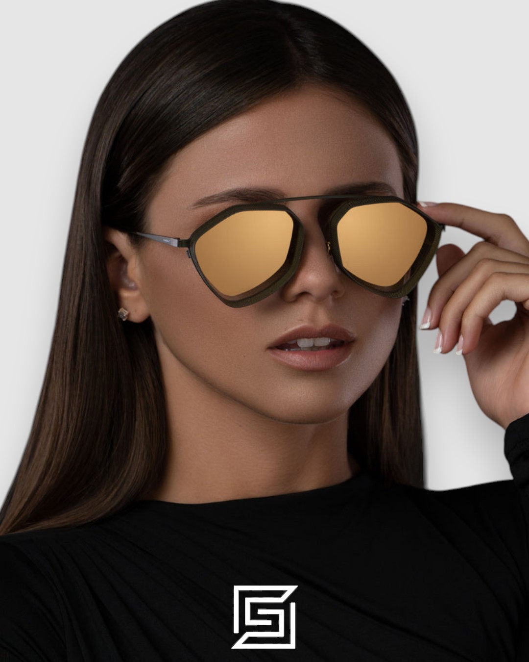 Vysen The Ezy - E2 Dark Military Green Matte Frame Gold Gradient Lenses - Image 5