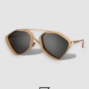 ⁦Vysen The Ezy - E4 Gold Matte Frame Black Leanses⁩ - الصورة ⁦1⁩