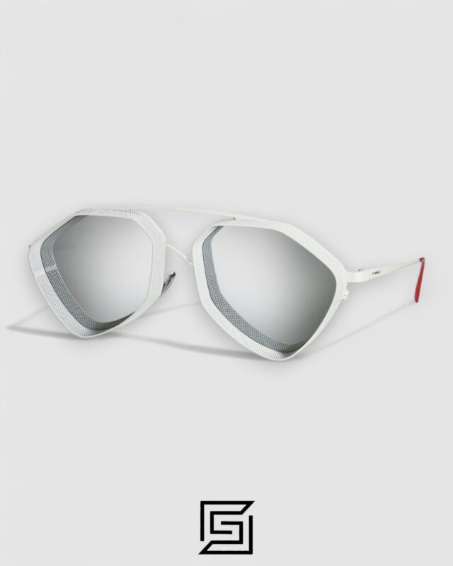Vysen The Ezy - E7 White Matte Frame Silver Mirror Leanses Limited Edition