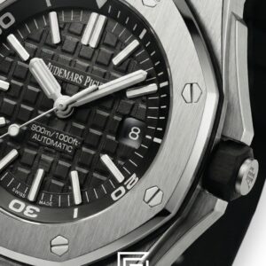 ⁦Royal oak offshore WF0851 automatic flat-r/black - black⁩ - الصورة ⁦2⁩