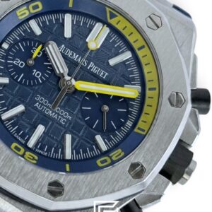 Royal Oak OffShore WF0851 Quartz 2 Counters Rubber Blue - Image 2