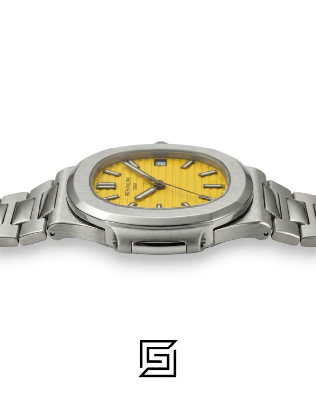 Patek Philippe Nautilus Yellow Dial Stainless Steel Bracelet – Japanese Automatic