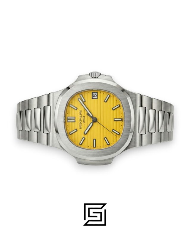 Patek Philippe Nautilus Yellow Dial Stainless Steel Bracelet – Japanese Automatic