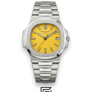 Patek Philippe Nautilus Yellow Dial Stainless Steel Bracelet – Japanese Automatic - Image 1