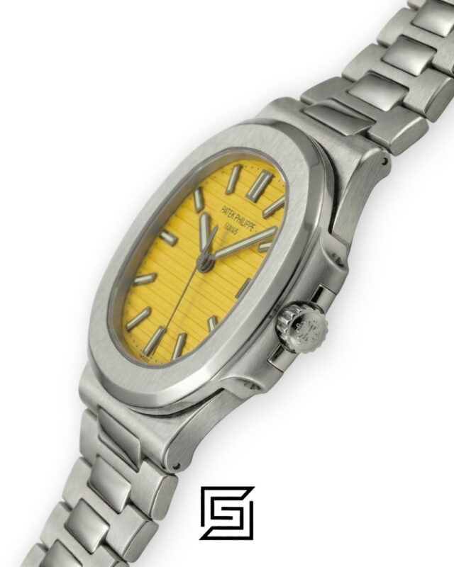Patek Philippe Nautilus Yellow Dial Stainless Steel Bracelet – Japanese Automatic