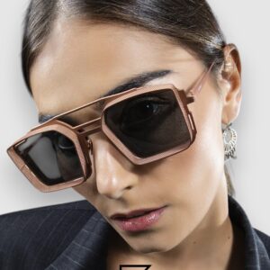 ⁦Vysen The Luigi - L6  Rose Gold Frame Black Leanses⁩ - الصورة ⁦4⁩