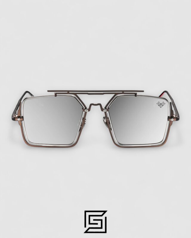 Vysen The Marcus - MA3 Dark Gunmetal Matte & Shiny Silver Frame Silver Mirror Lenses