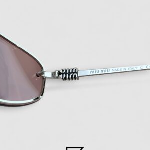 ⁦Miu Miu MUA50S Pink Lenses and Silver Frame⁩ - الصورة ⁦4⁩