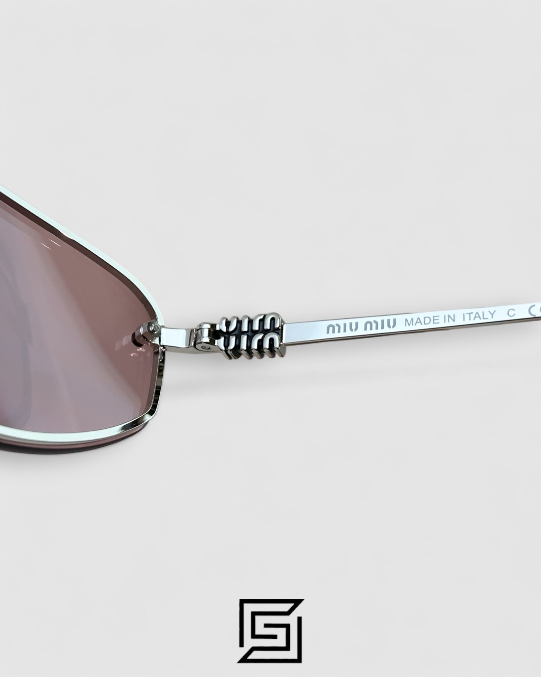 ⁦Miu Miu MUA50S Pink Lenses and Silver Frame⁩ - الصورة ⁦4⁩