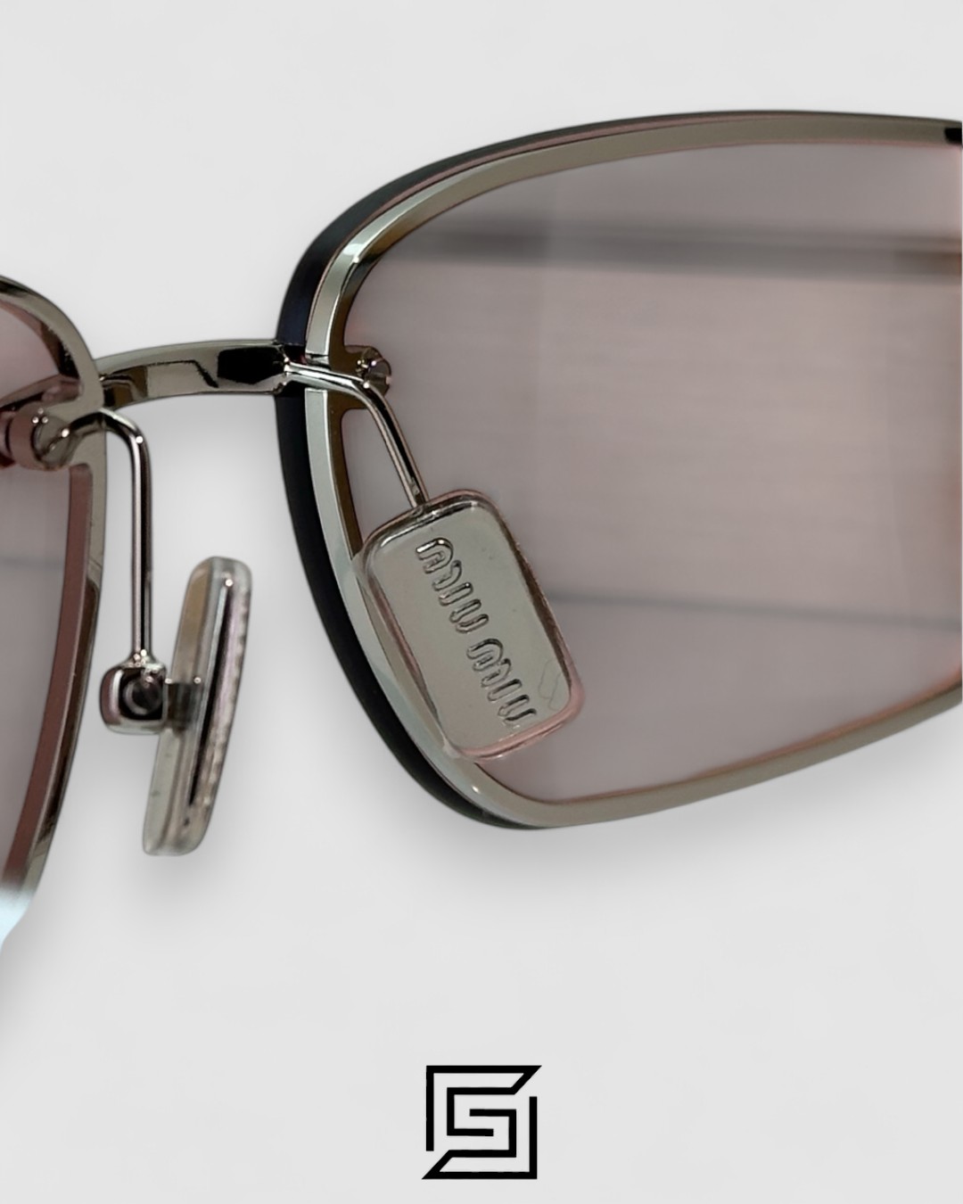 ⁦Miu Miu MUA50S Pink Lenses and Silver Frame⁩ - الصورة ⁦3⁩