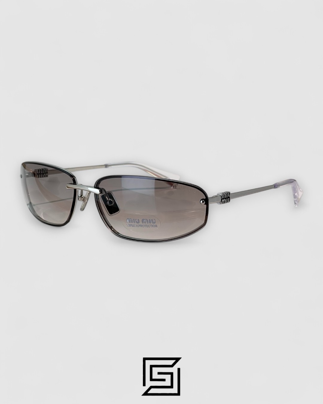 ⁦Miu Miu MUA50S Pink Lenses and Silver Frame⁩ - الصورة ⁦1⁩