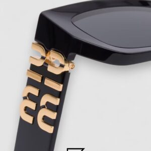 ⁦Miu Miu SMU09WS Black Lenses and Black Frame⁩ - الصورة ⁦5⁩