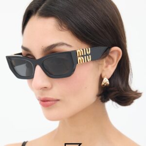 ⁦Miu Miu SMU09WS Black Lenses and Black Frame⁩ - الصورة ⁦7⁩