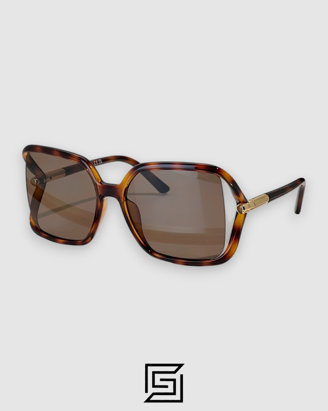 Tom Ford FT1089 Brown Lenses and Tiger Brown Frame - Image 1