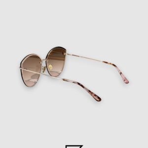 ⁦Tom Ford FT1106 Brown Mirror Lenses and Gold Frame⁩ - الصورة ⁦4⁩