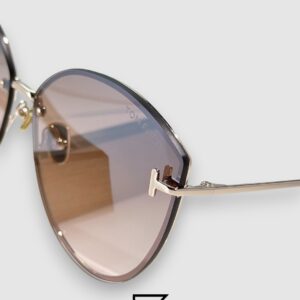 ⁦Tom Ford FT1106 Brown Mirror Lenses and Gold Frame⁩ - الصورة ⁦7⁩
