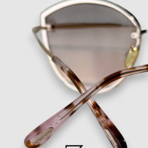 ⁦Tom Ford FT1106 Brown Mirror Lenses and Gold Frame⁩ - الصورة ⁦5⁩