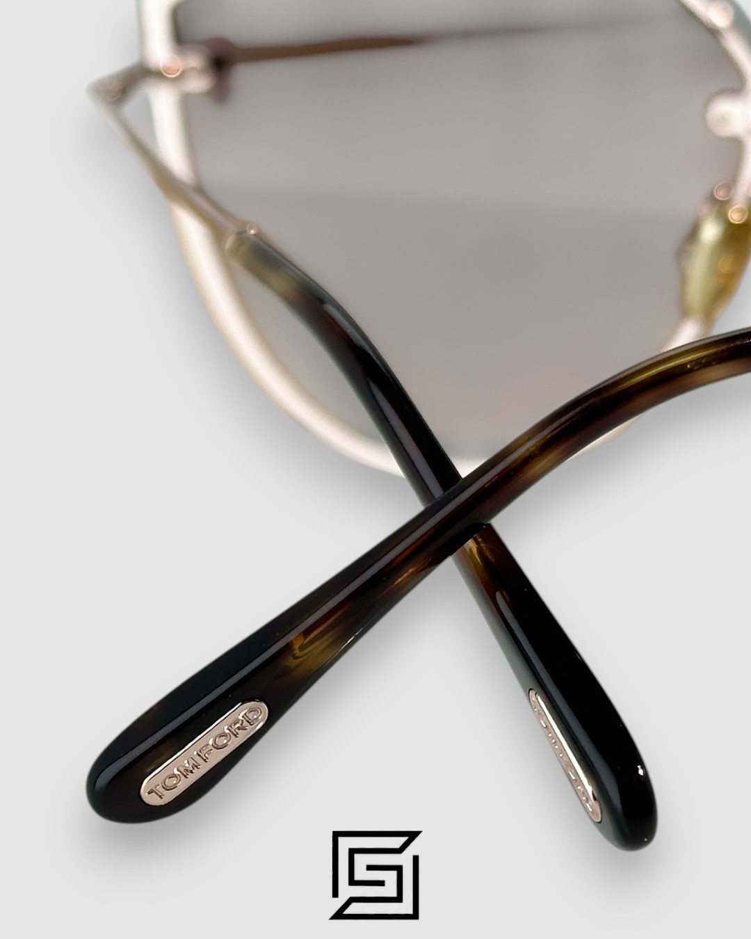 Tom Ford FT1106 Honey Lenses and Gold Frame - Image 8