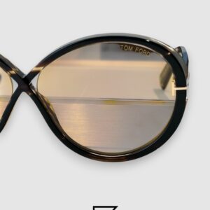 ⁦Tom Ford FT1116 Light Brown Lenses and Tiger Brown Frame⁩ - الصورة ⁦8⁩